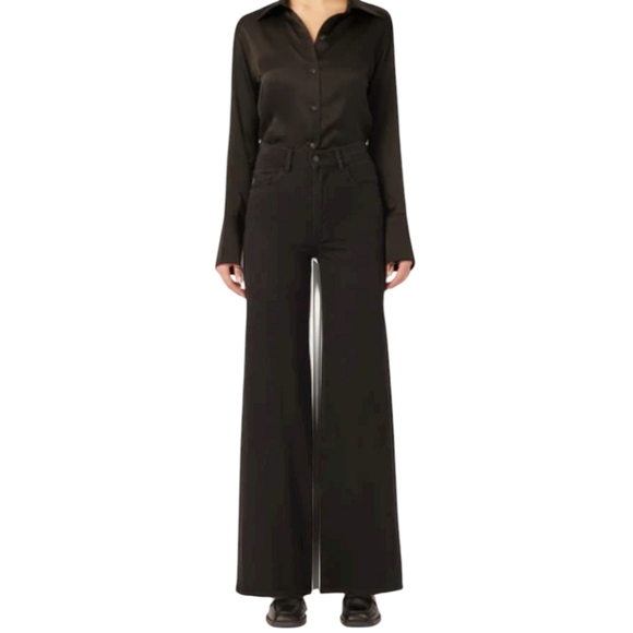 DL1961 DL Vintage Hepburn Wide Leg High Rise Black Tide Jeans Wardrobe essential - Picture 1 of 16